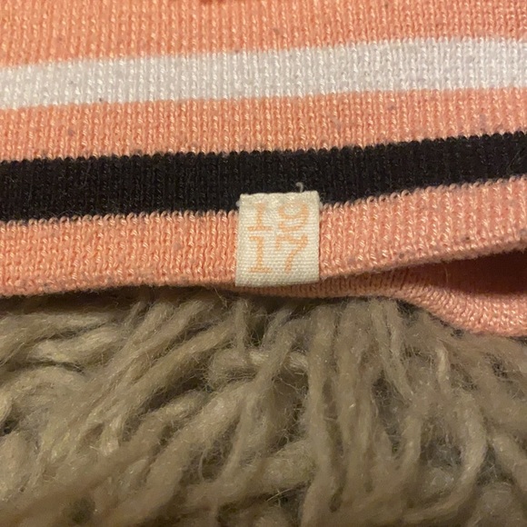 Sovereign Code pink hoodie black and white stripe on cuff and waist. Size 6 - Picture 2 of 3